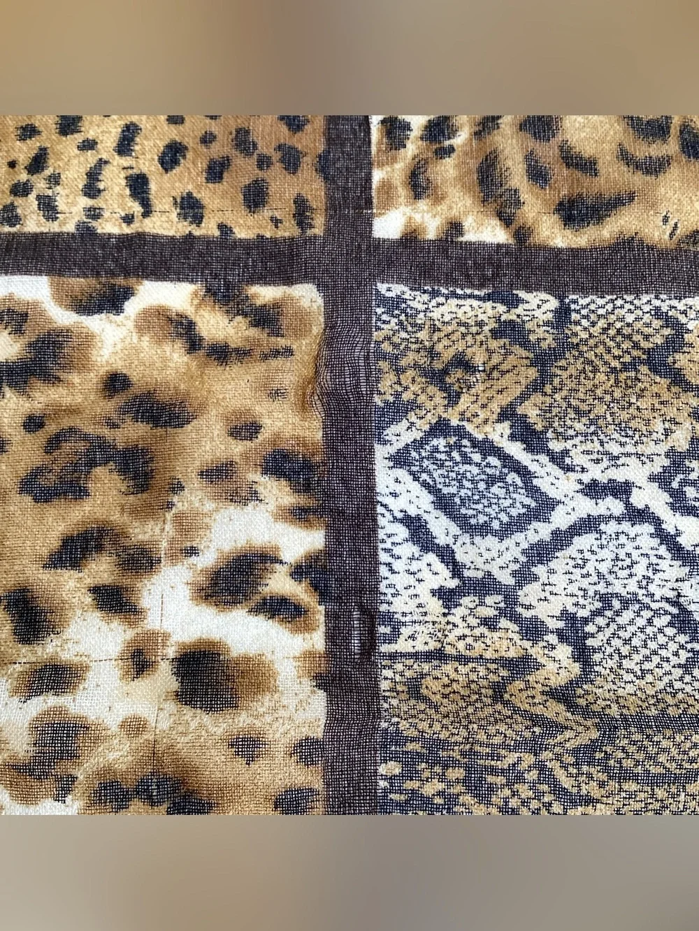 Pair Vintage Italian Scarves, Made in Italy, Scarf, 20